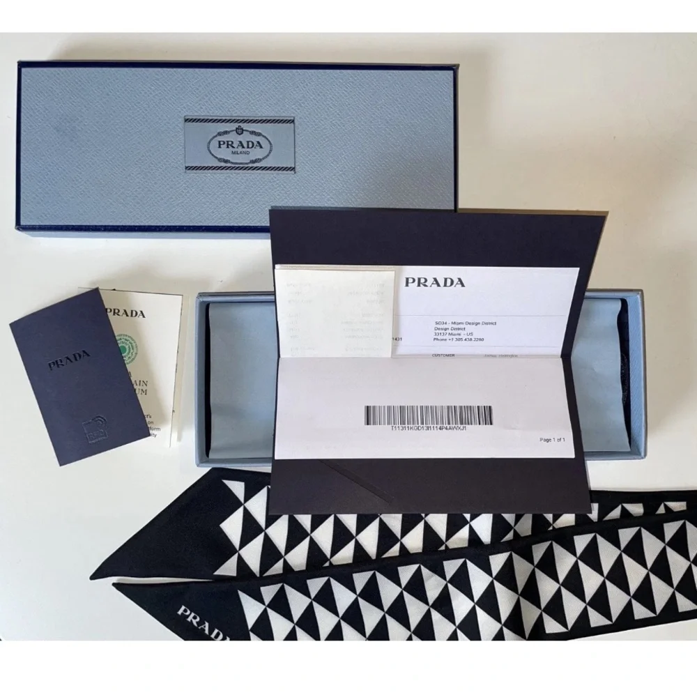 NEW Prada Silk Scarf Bandeau Twilly